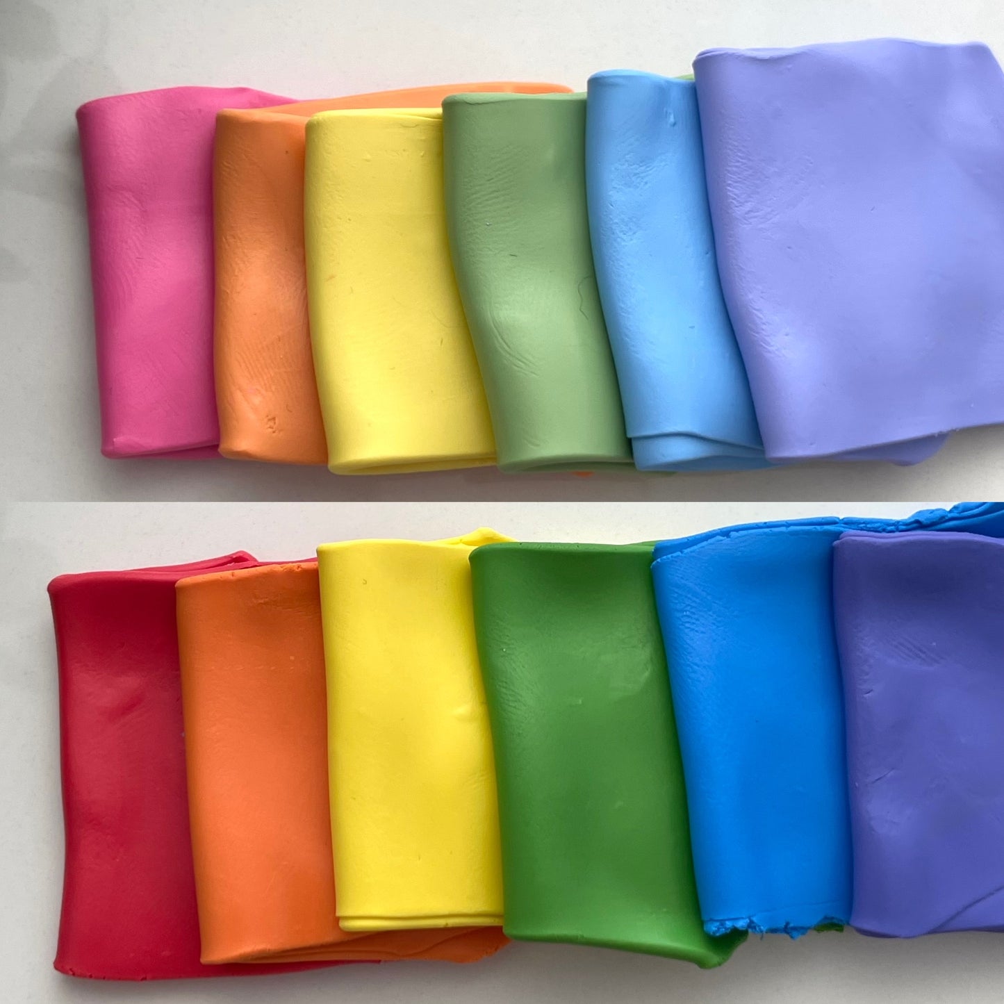 Rainbow palette - color recipes for Premo polymer clay