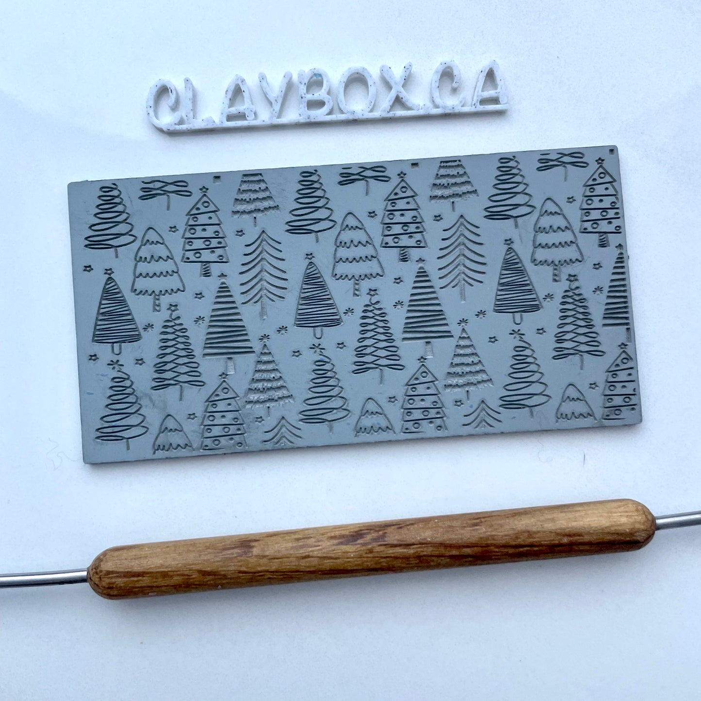 Christmas tree texture mat