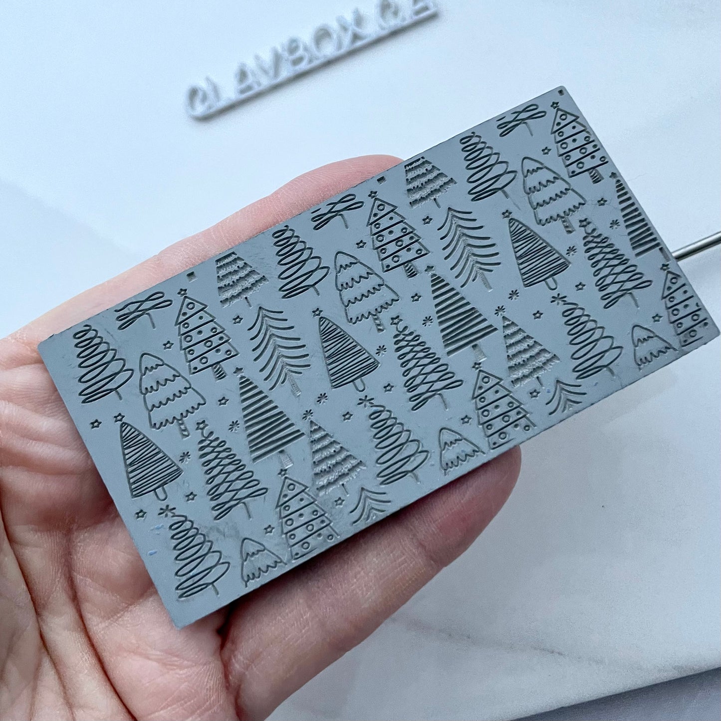 Christmas tree texture mat