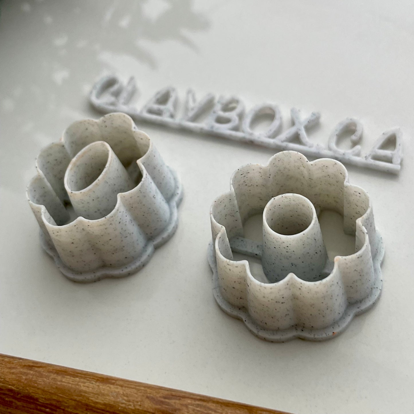 Scalloped donut cutter pair