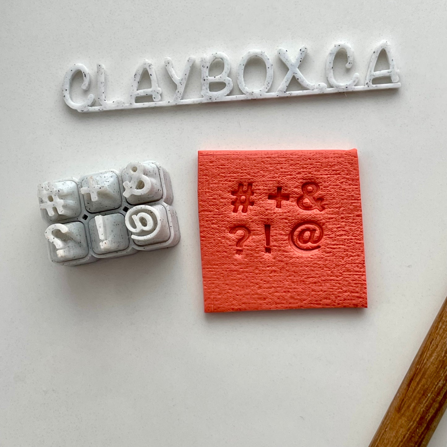 Alphabet special characters stamp set