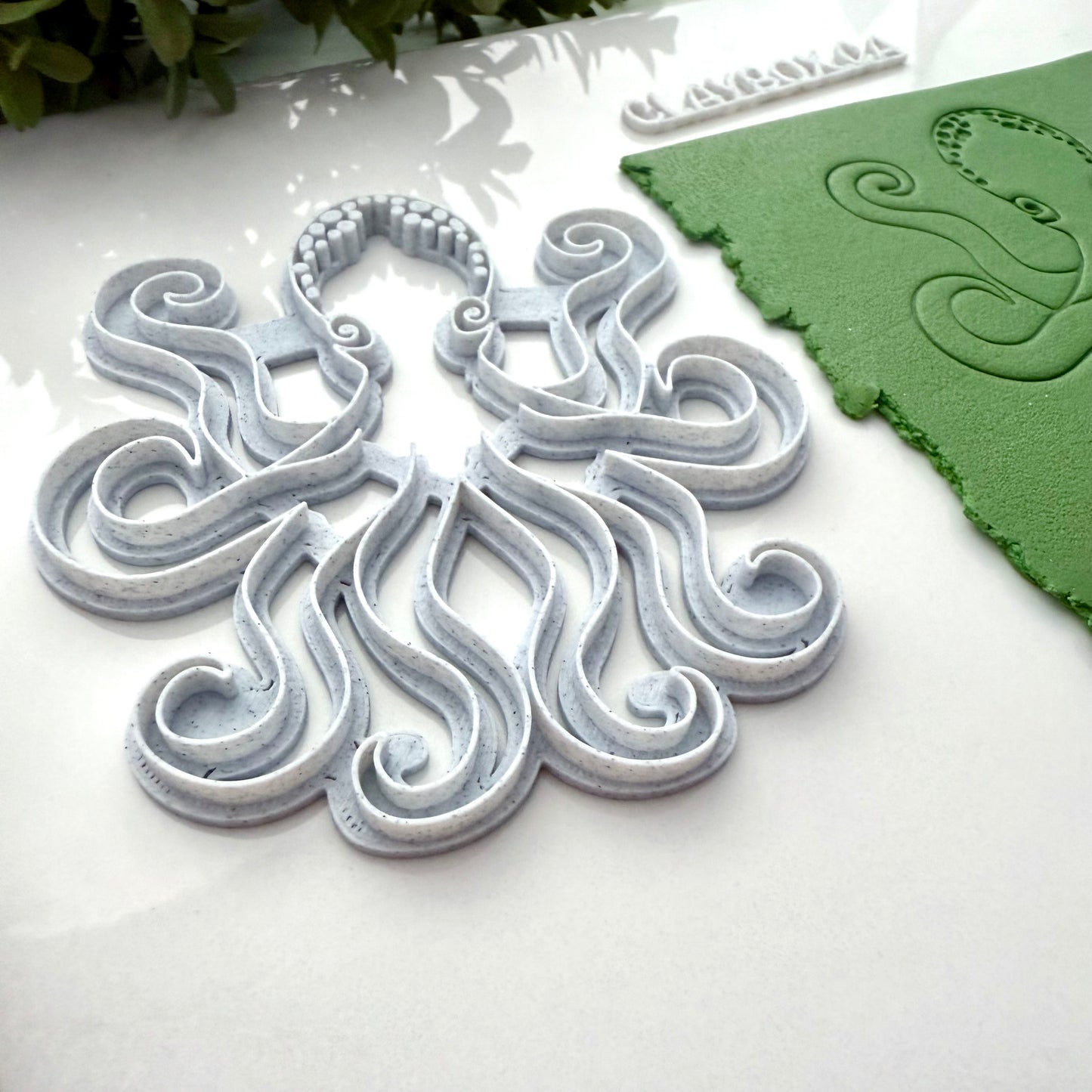 Large Octopus Stamp | Deep Sea Creature Texture for Pottery or Polymer Clay