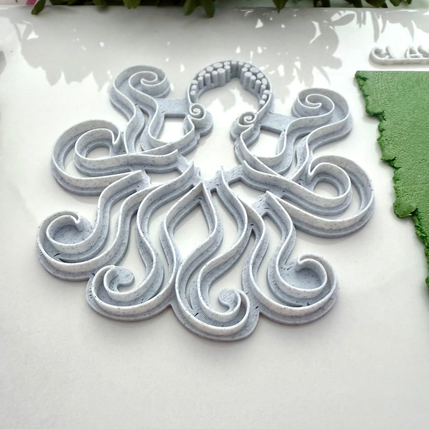 Large Octopus Stamp | Deep Sea Creature Texture for Pottery or Polymer Clay