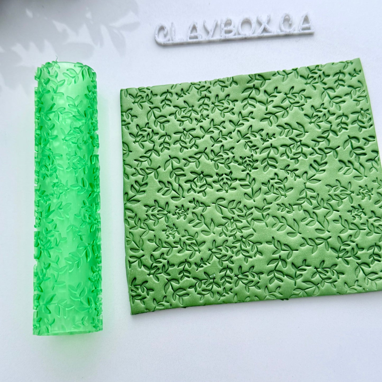 Hedgerow Texture Roller for Polymer Clay – 3D Printed Imprint Tool, 4" Tall