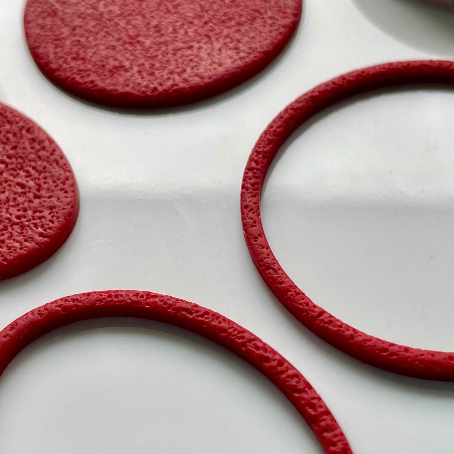 Skinny ovals donut set - made for use with polymer clay