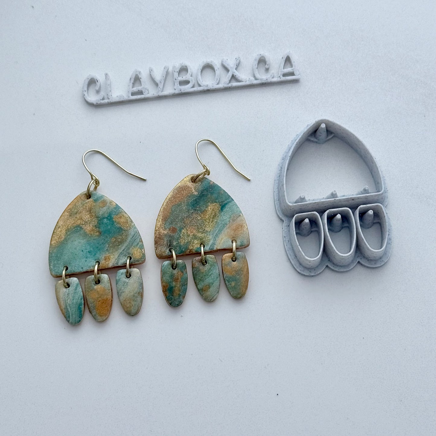 Teardrop Trio Arch Cutter – Multi Clay Cutter for Polymer Clay Earrings