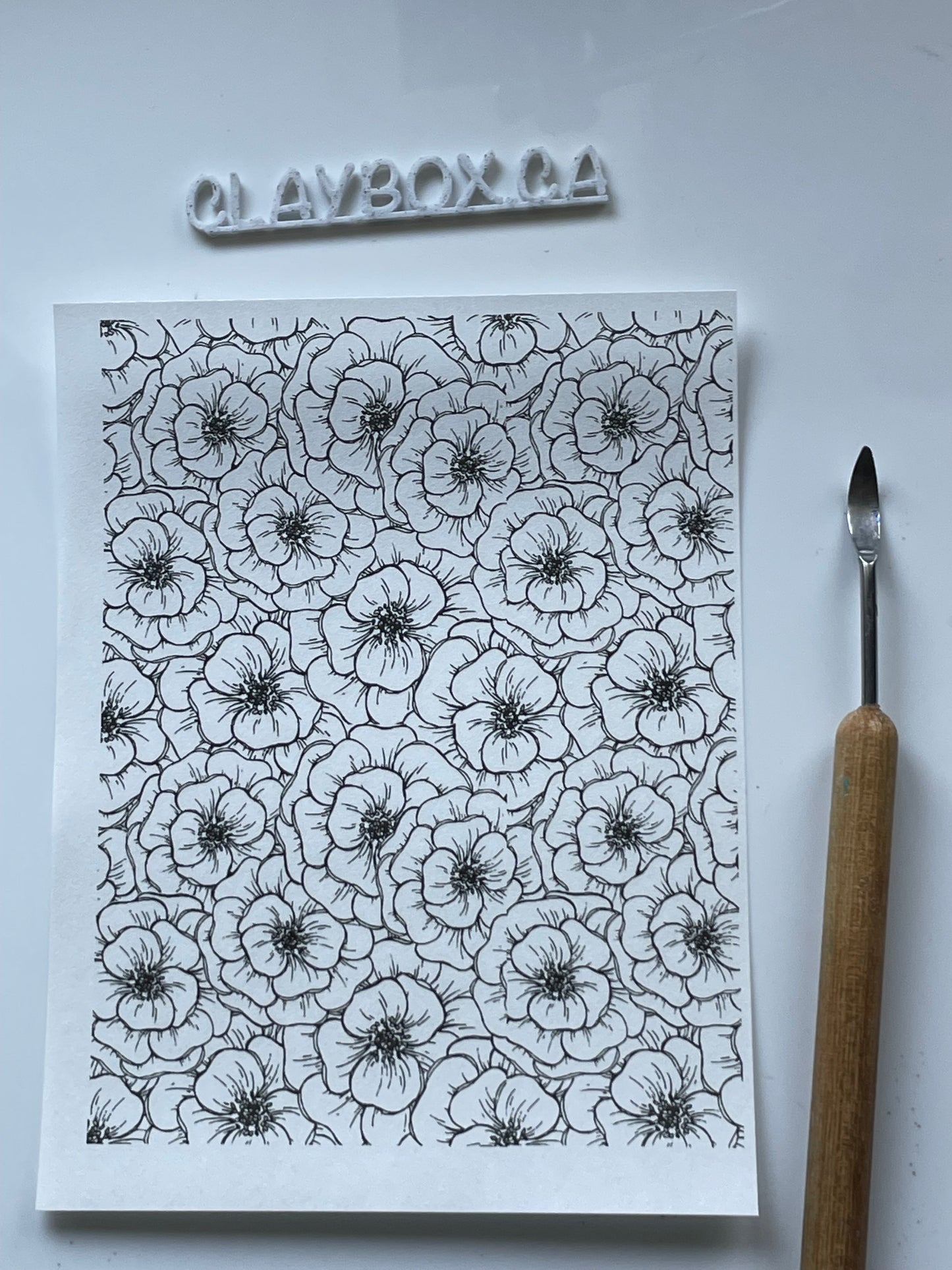Various image transfers - for use with polymer clay