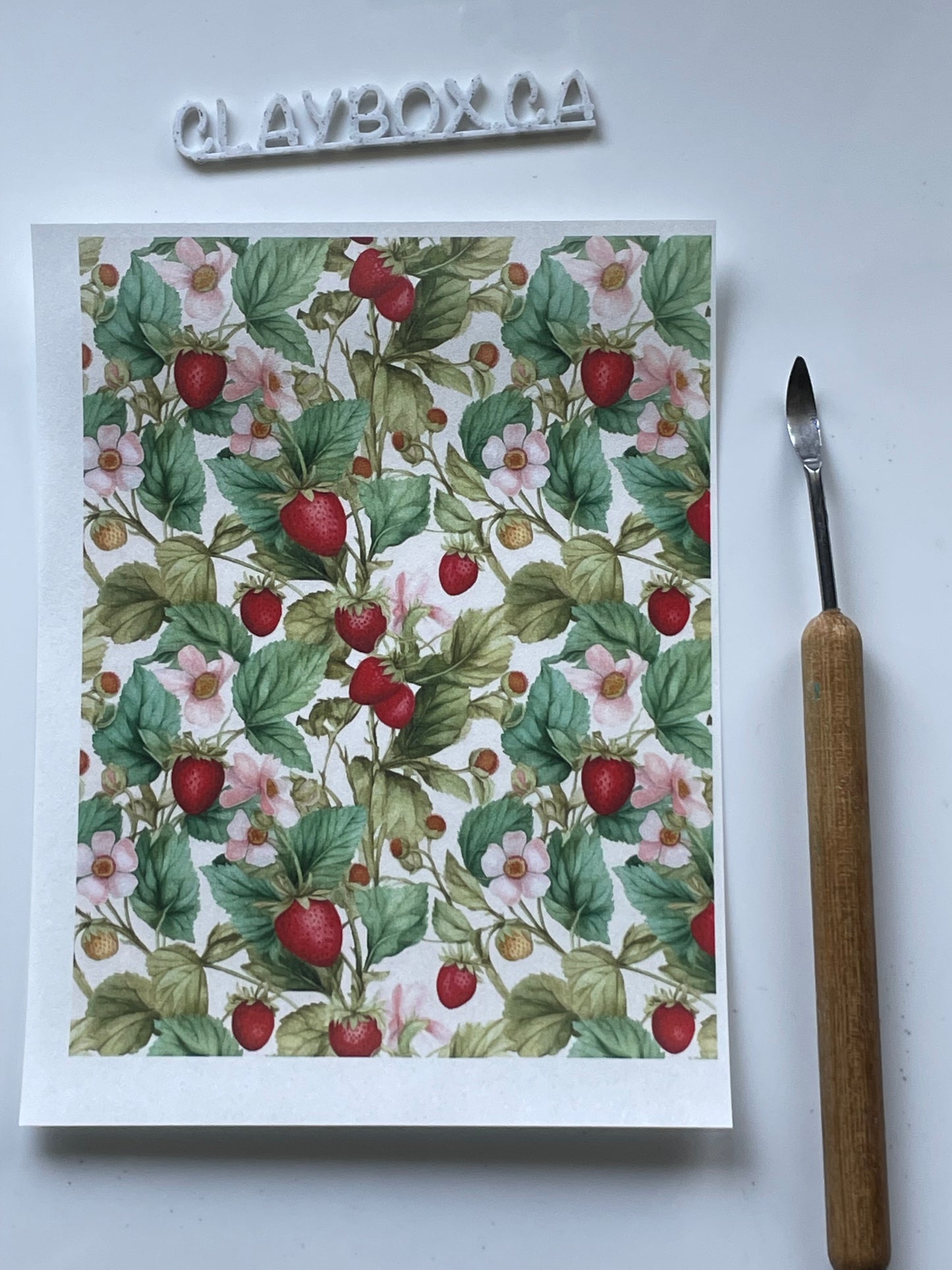 Various image transfers - for use with polymer clay