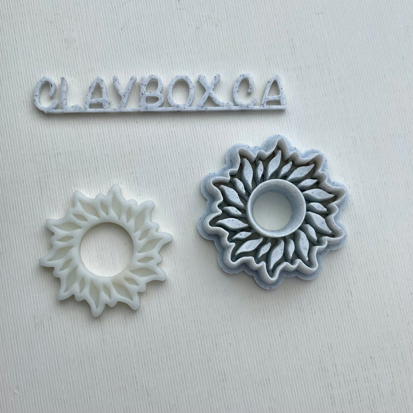 Sun donut cutter pair