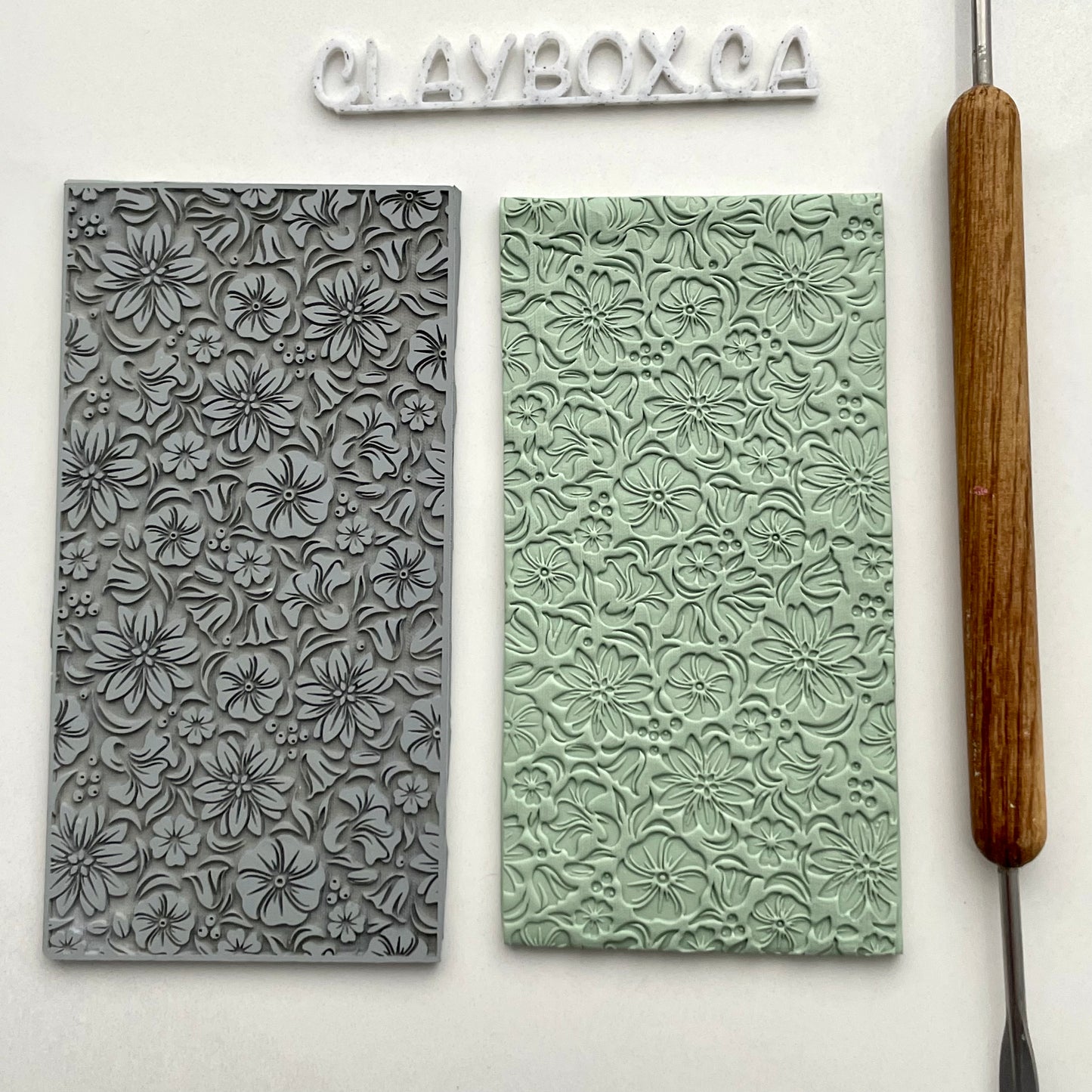 Floral texture mat
