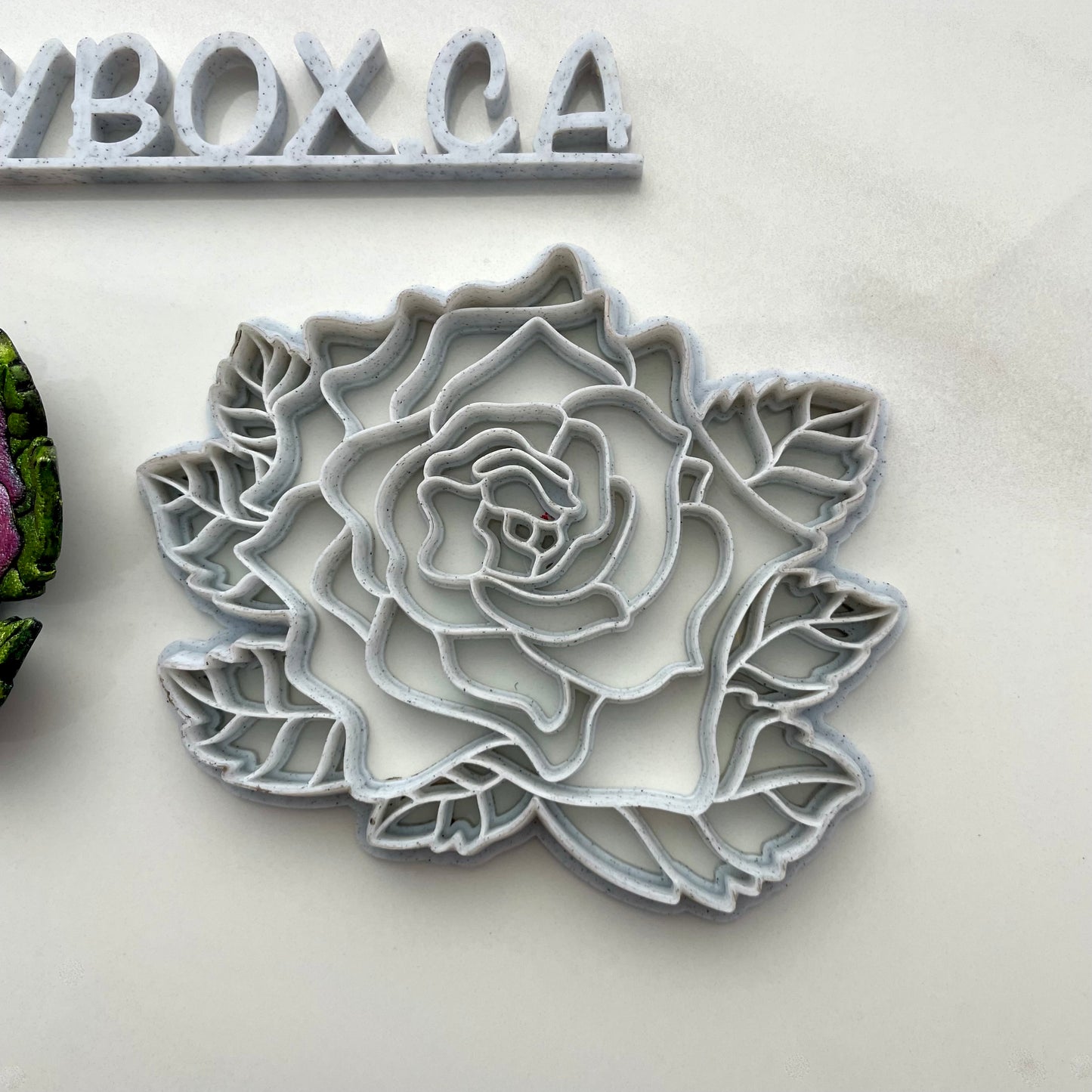 Leafy rose large cutter - perfect for making ring dishes or coasters