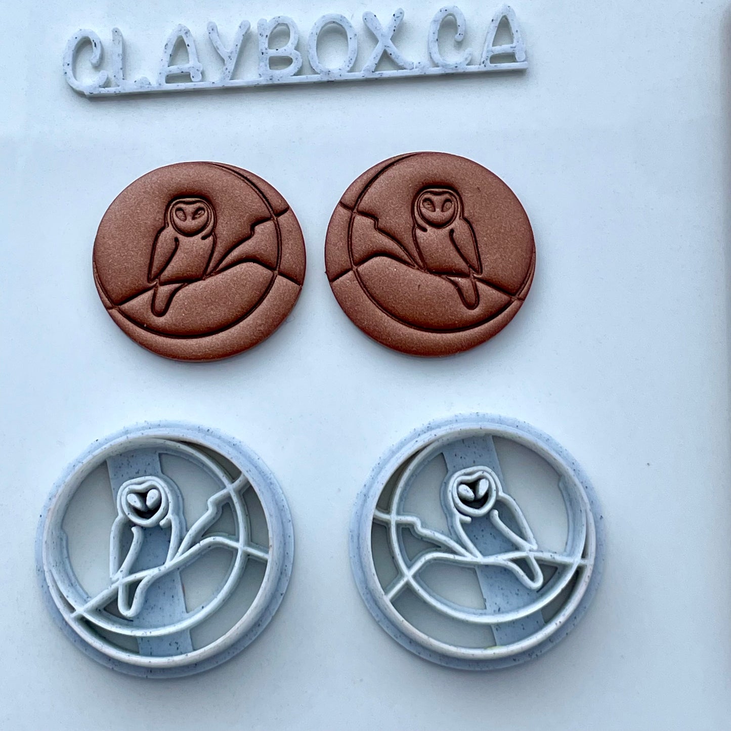 Owl and moon cutter pair
