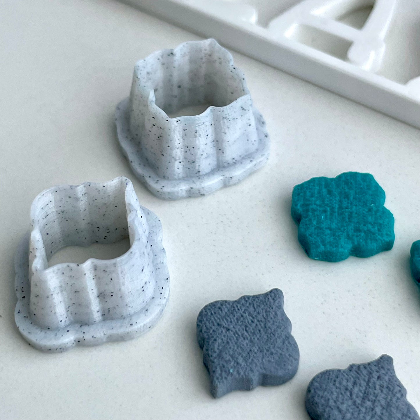 Moroccan shapes stud cutter set - made for polymer clay