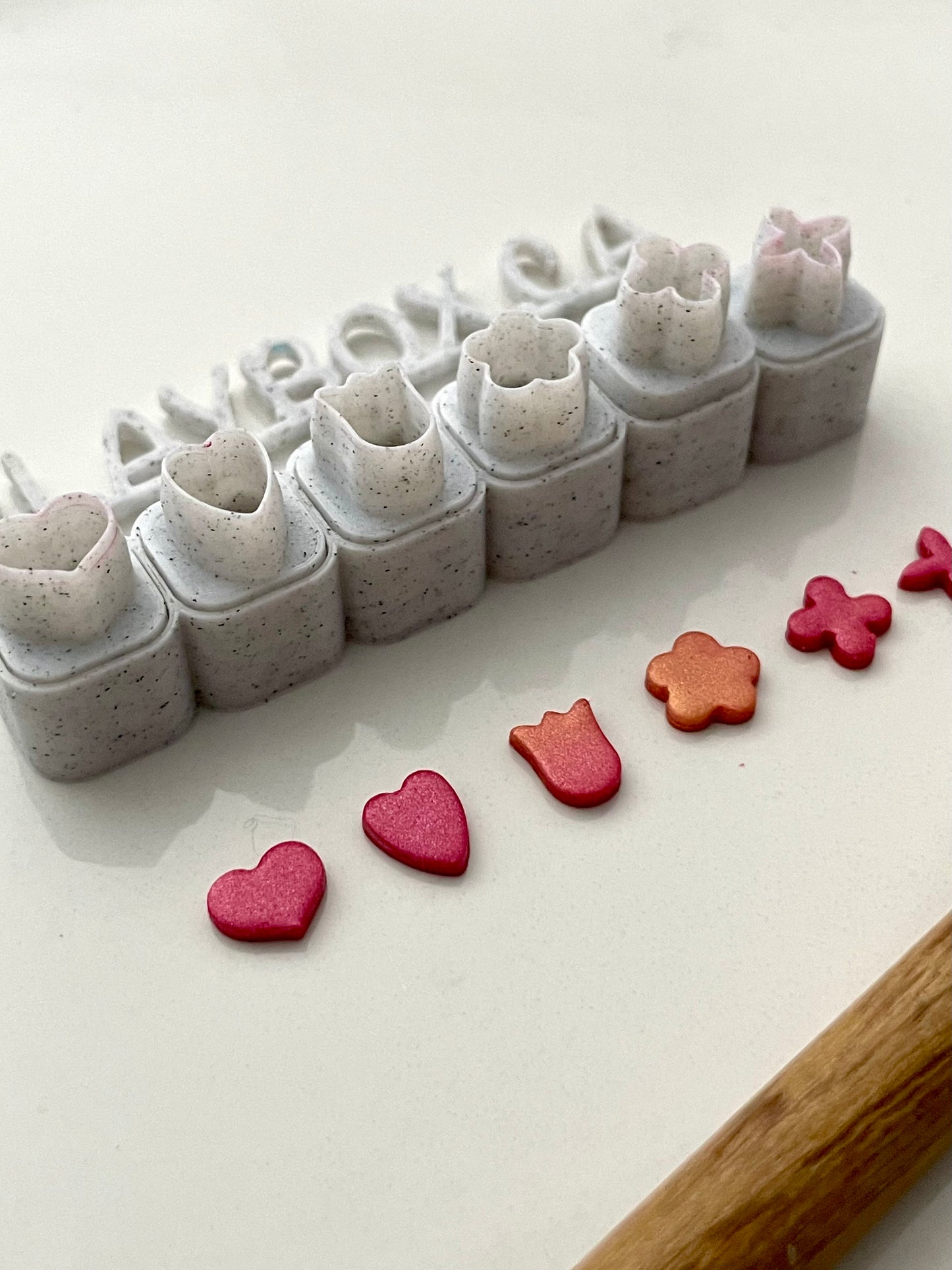 Hearts and flowers micro cutter set
