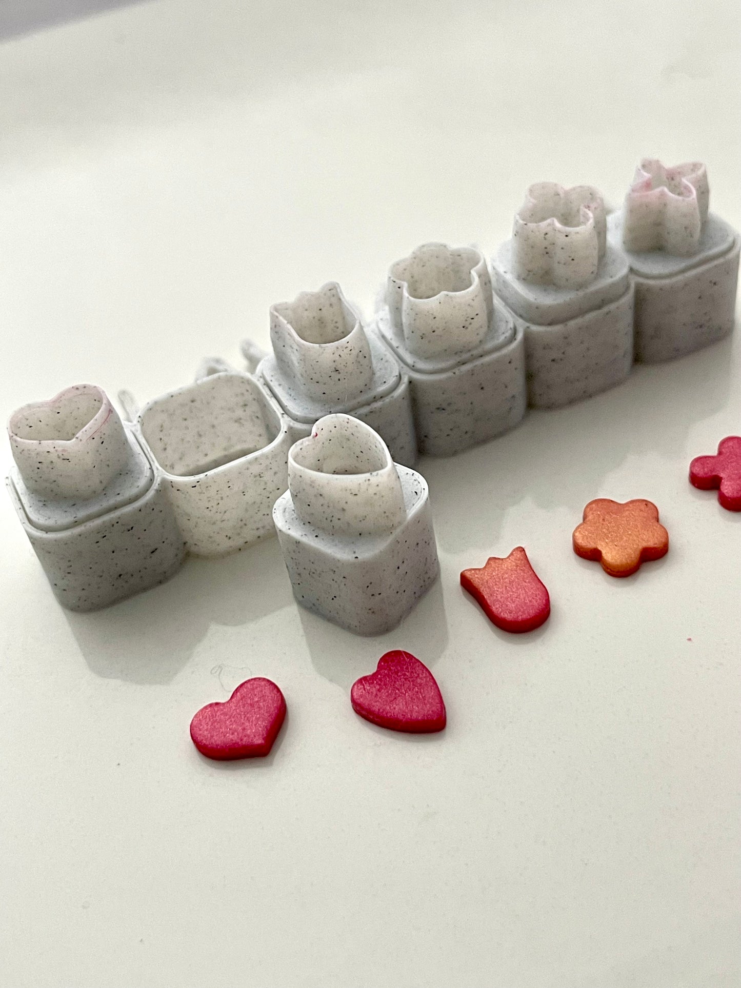 Hearts and flowers micro cutter set