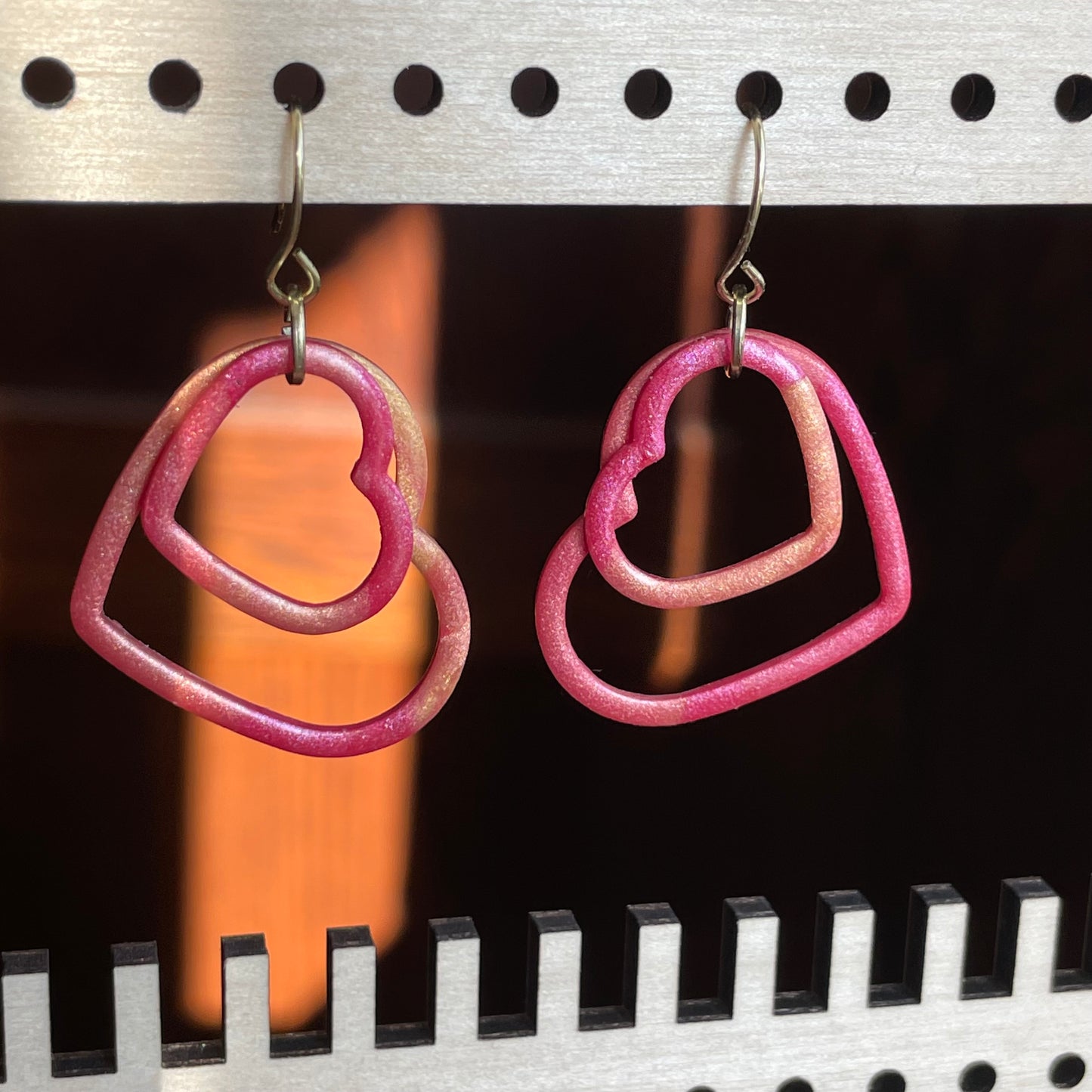 Skinny hearts donut set - made for use with polymer clay