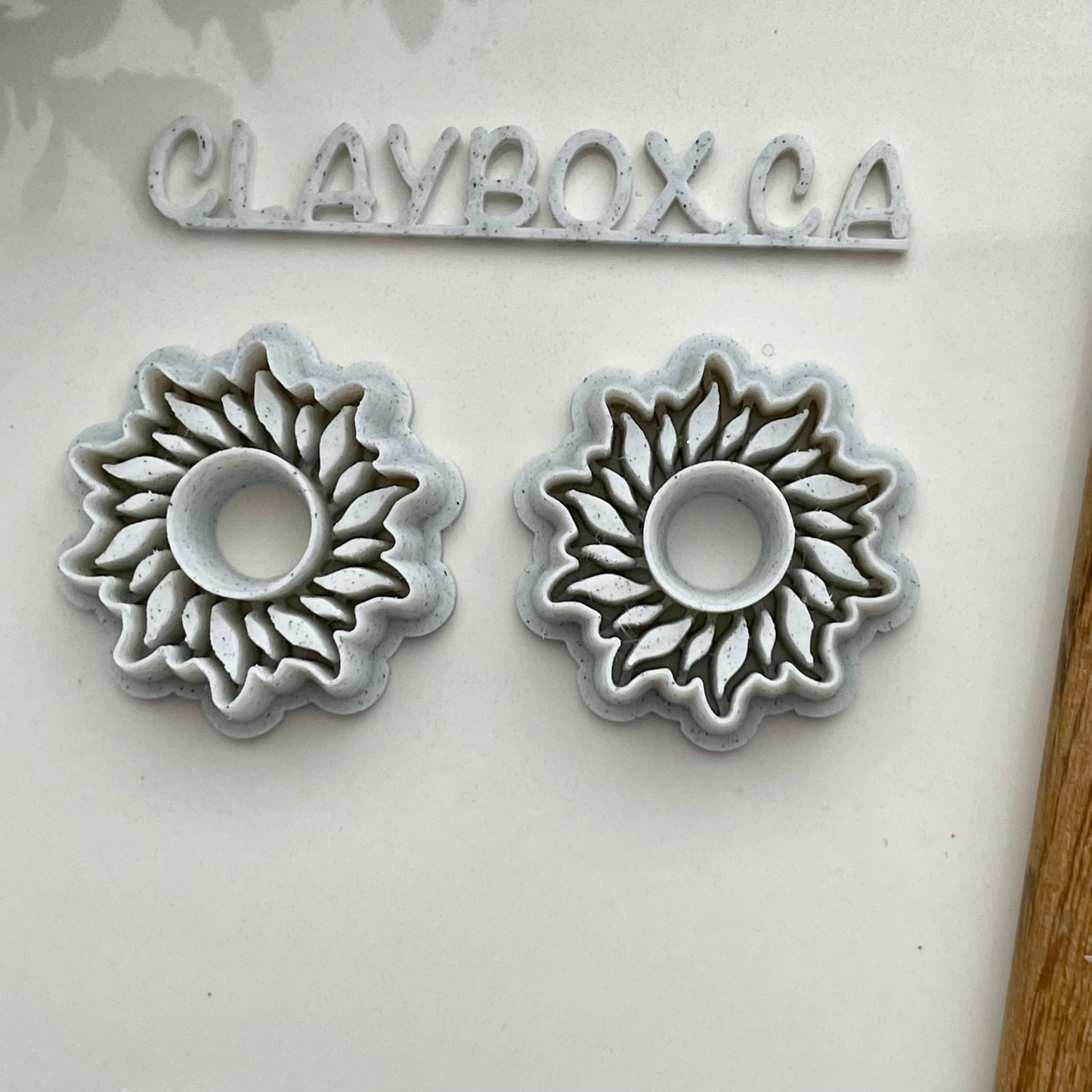 Sun donut cutter pair