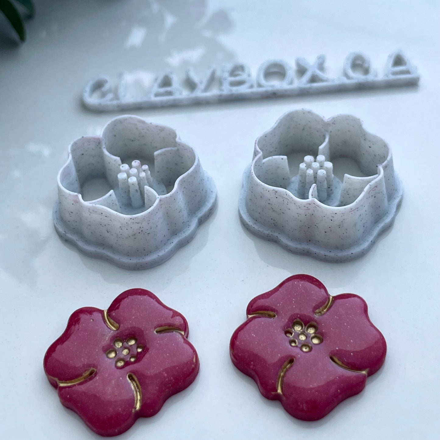 Boho flower cutter pair