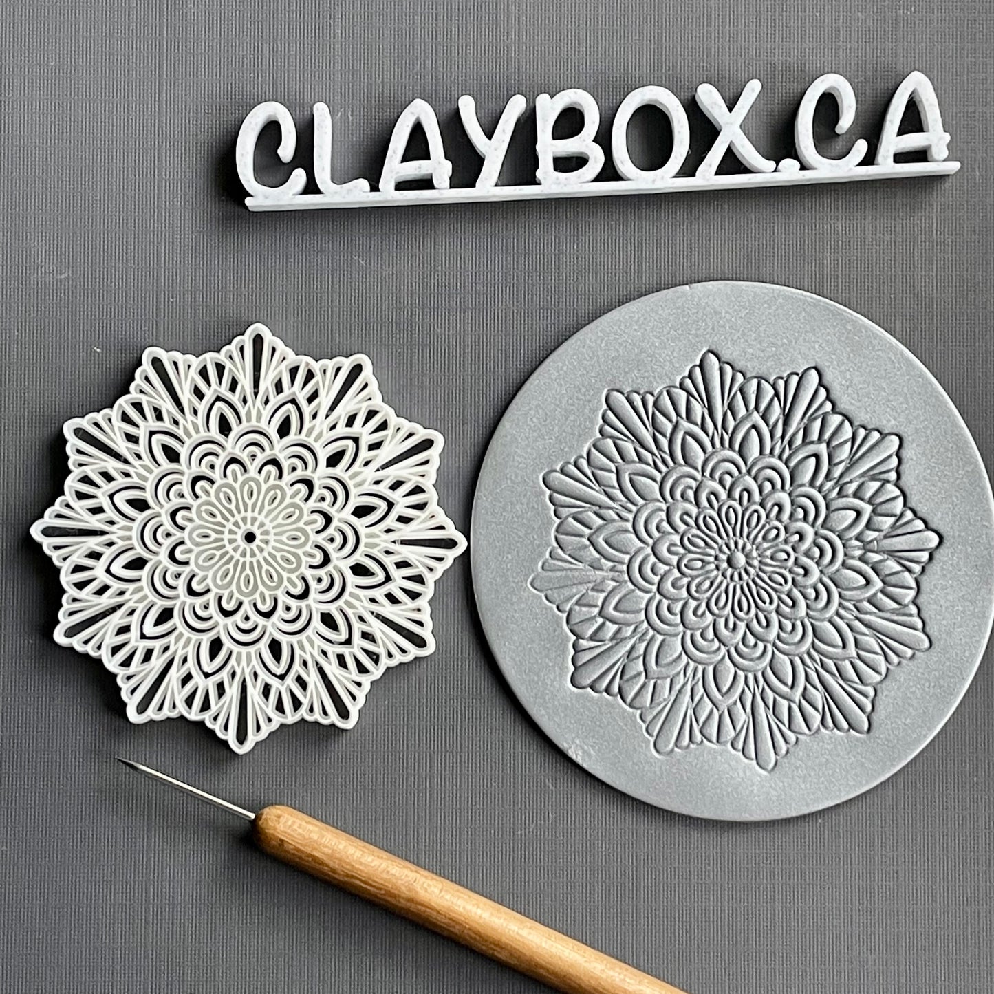 Mandala stamp 2 - made for use with polymer clay