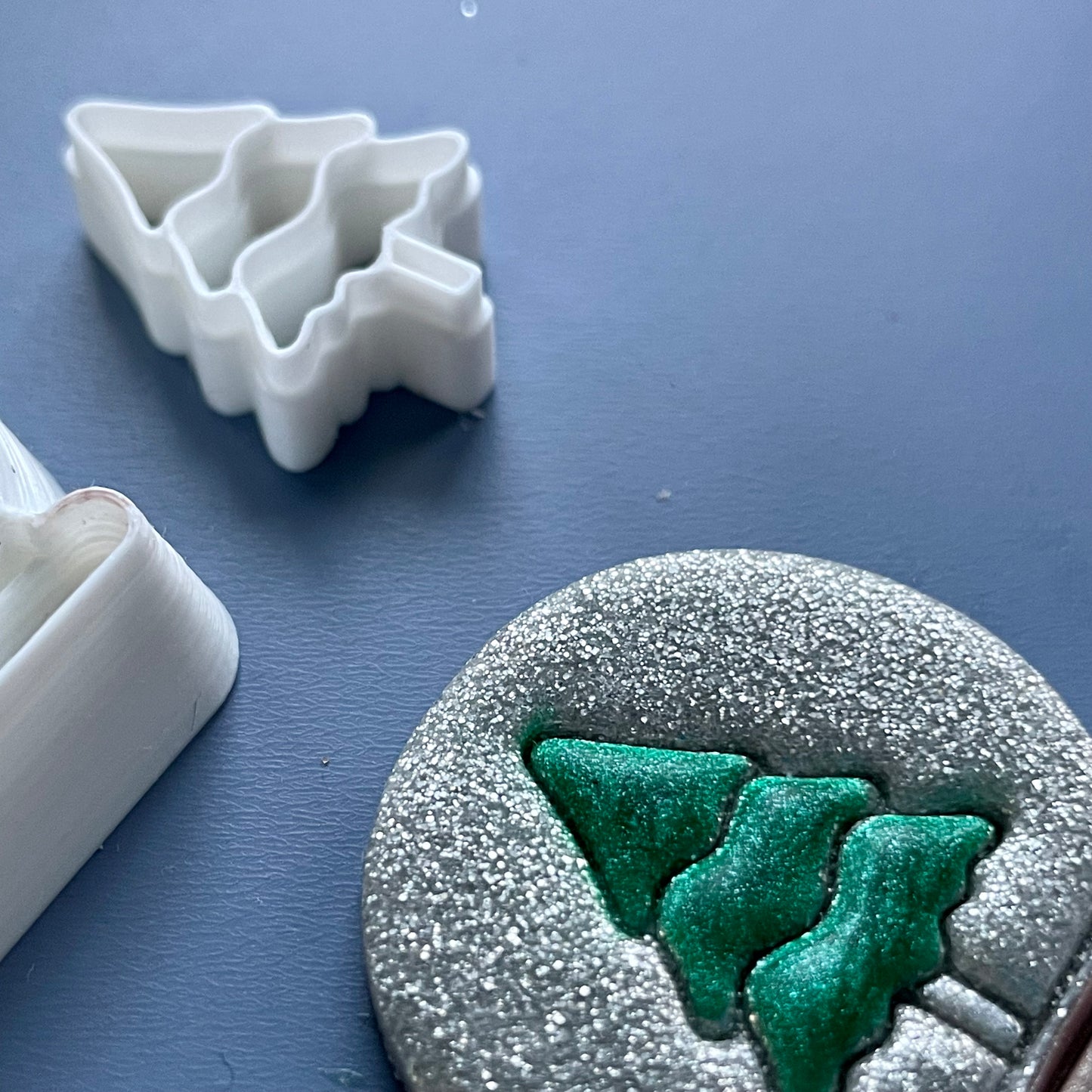 Snow globe cutter and tree stamp
