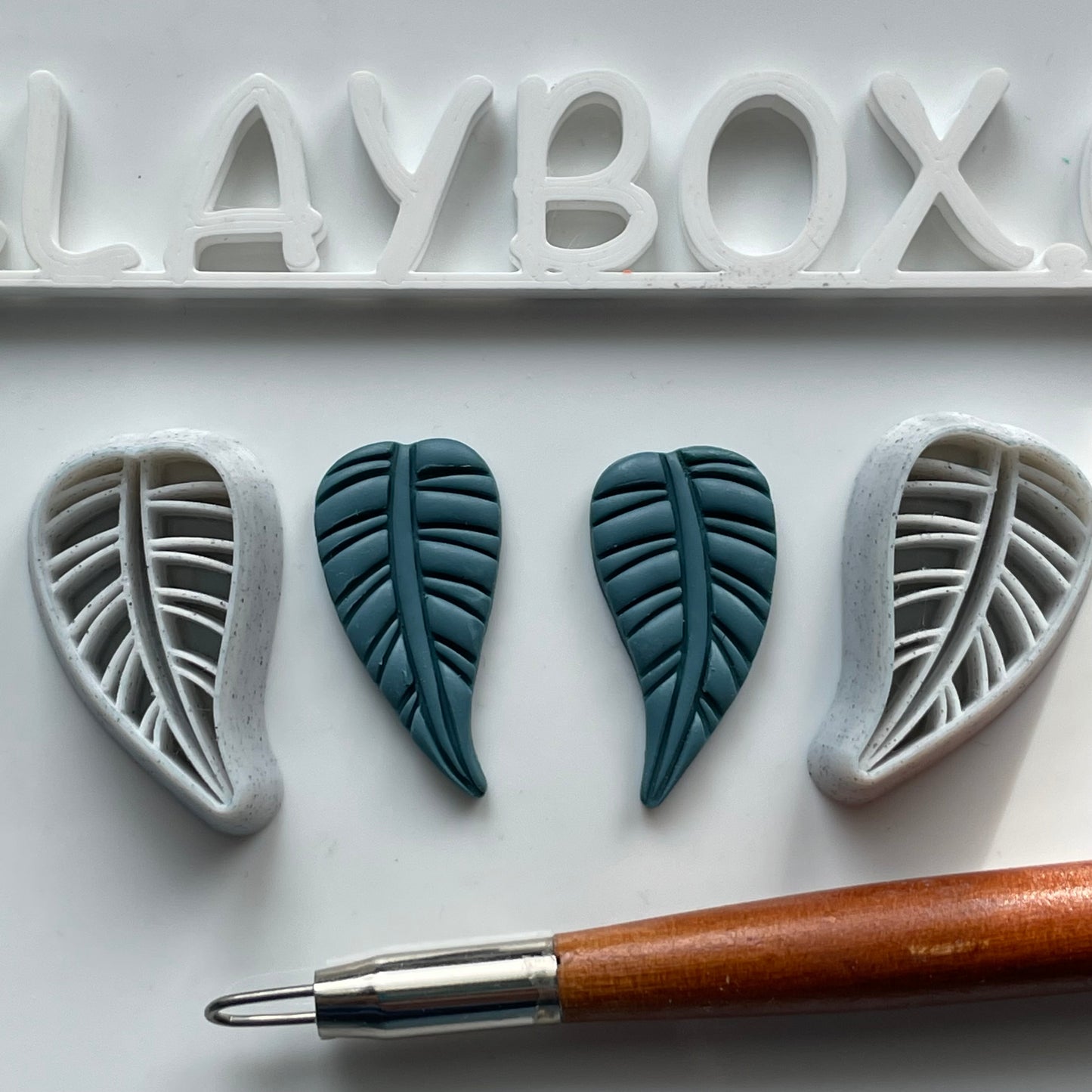 Slim Tropical leaf stamp/cutter