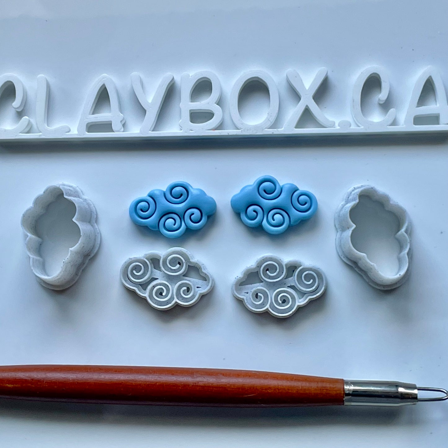 Cloud stamp and cutter pair