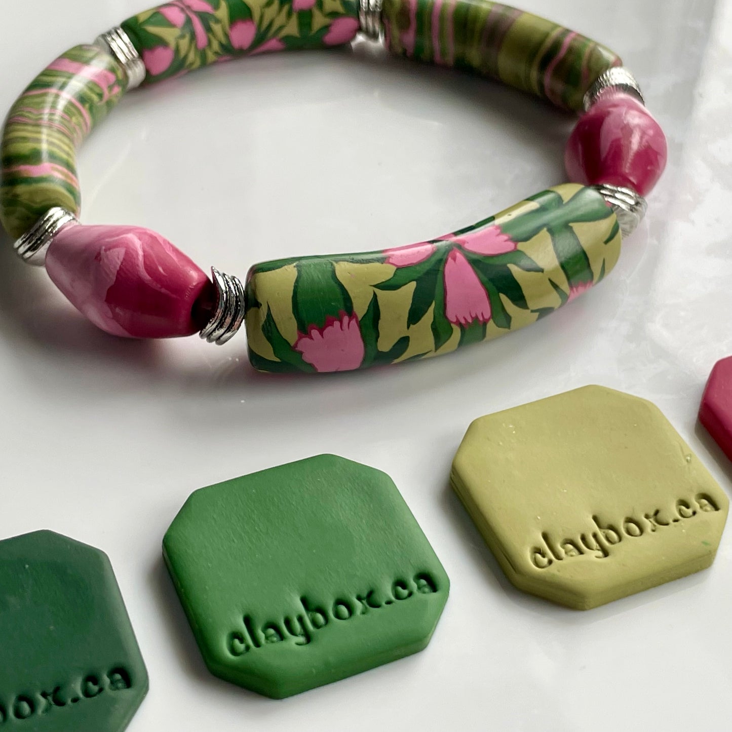 Pink Lily palette - color recipes for Premo polymer clay
