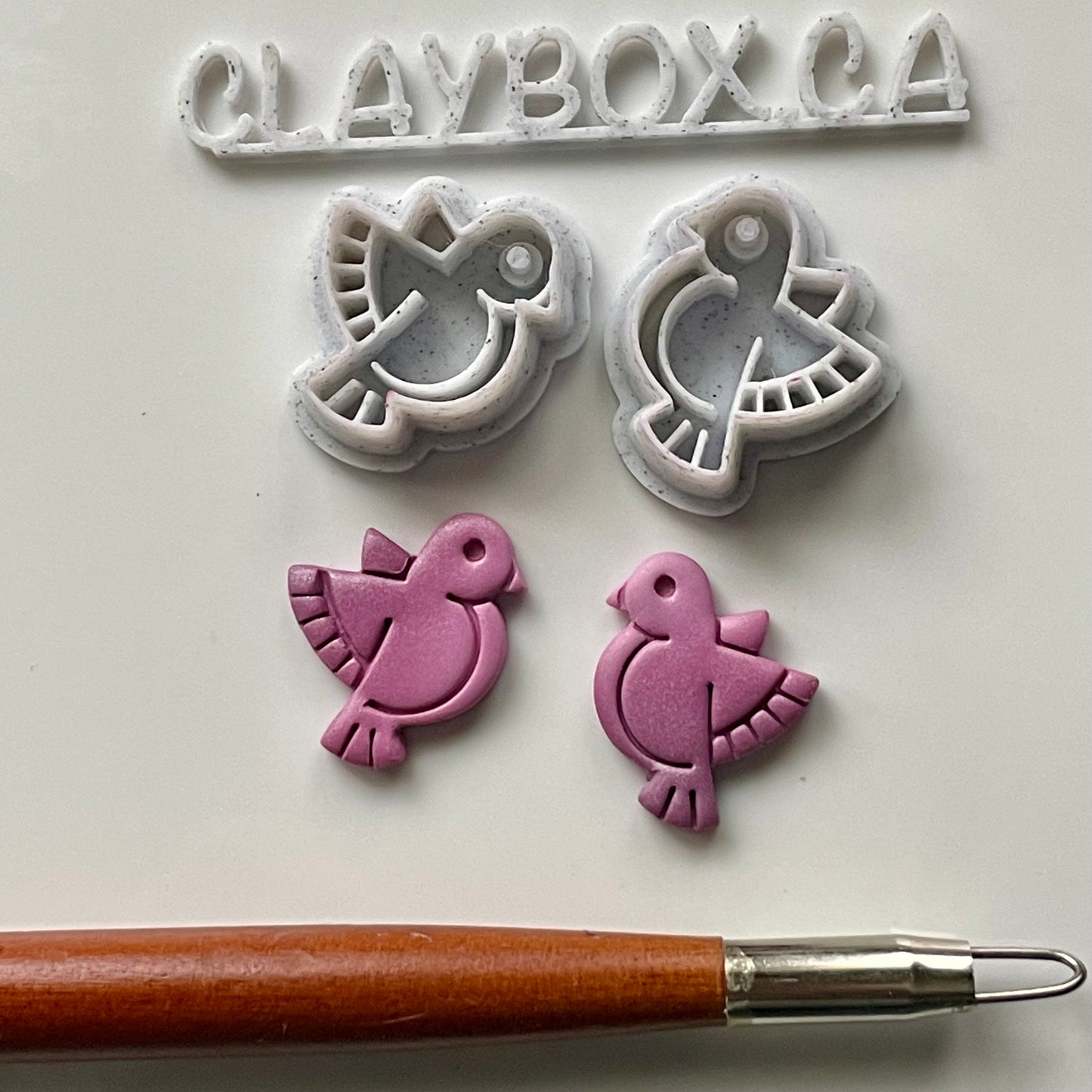 Bird combined stamp/cutter pair