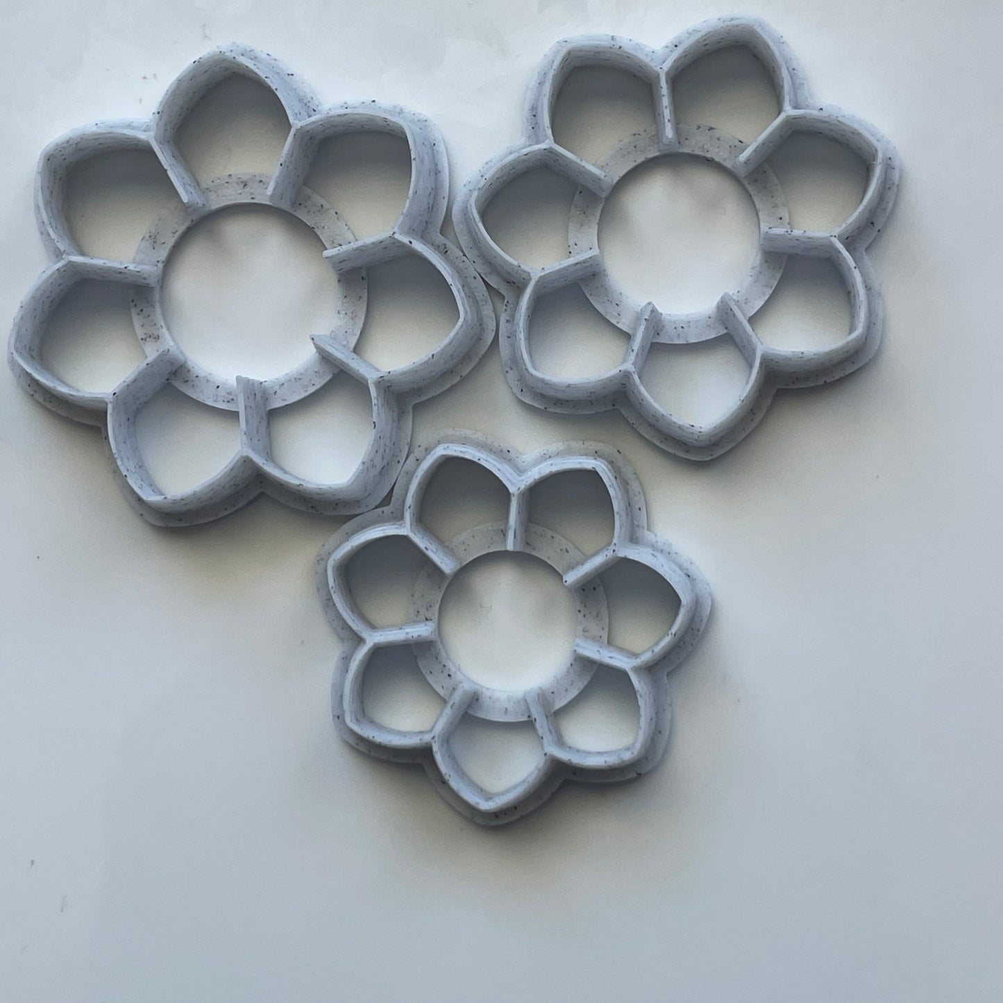 Layered flowers cutter set - made for use with polymer clay