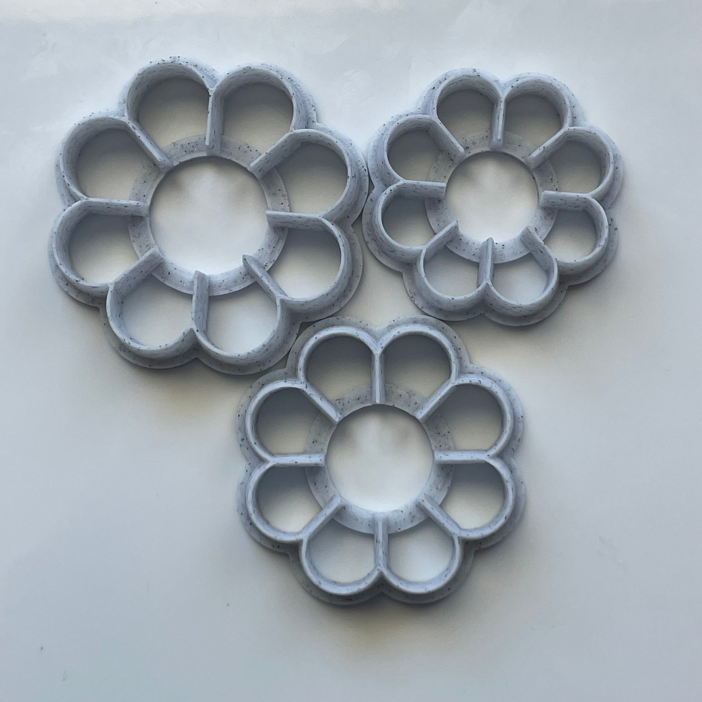Layered flowers cutter set - made for use with polymer clay