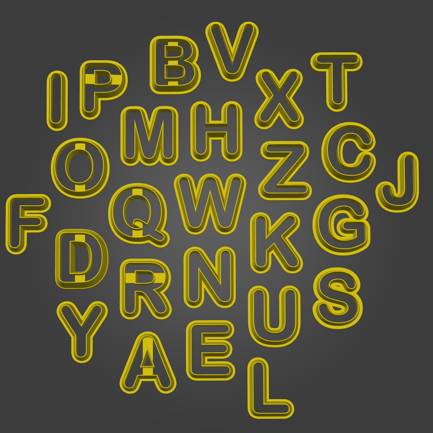 Alphabet cutters