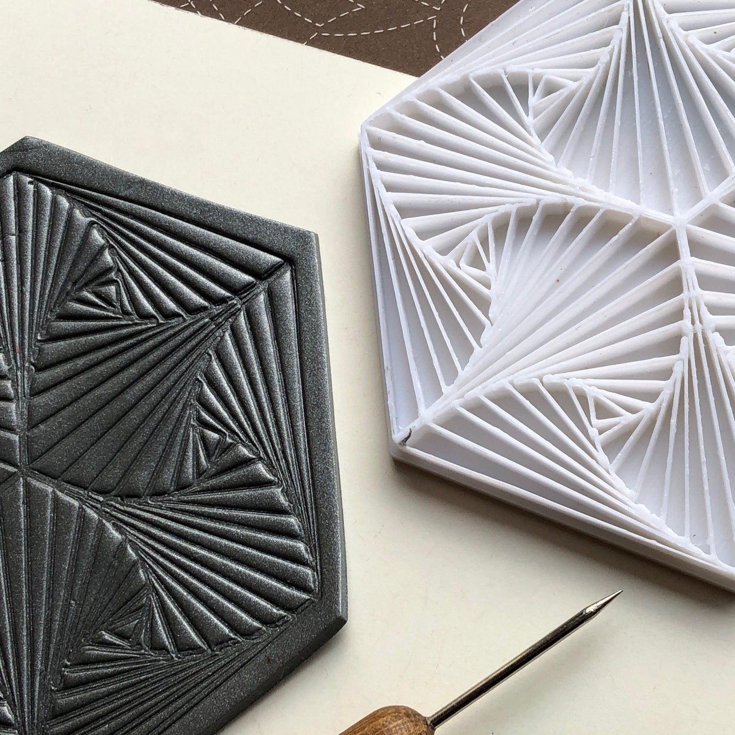 Paradox stamp - made for use with polymer clay
