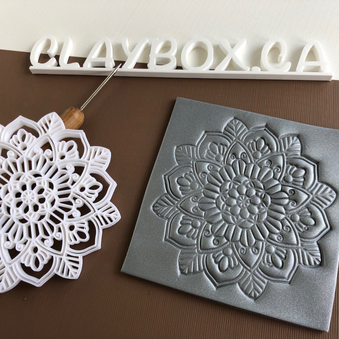 Mandala stamp 1 - made for use with polymer clay