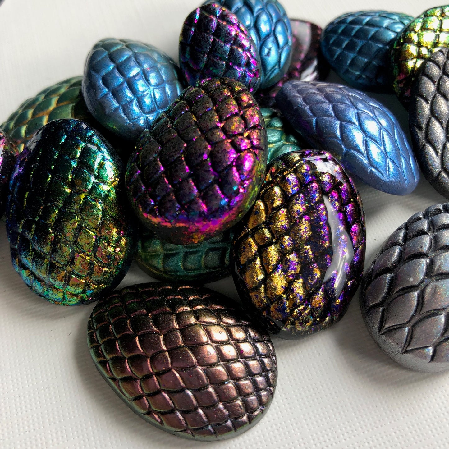 Dragon egg cabochon cutter set, including roller - made for use with polymer clay
