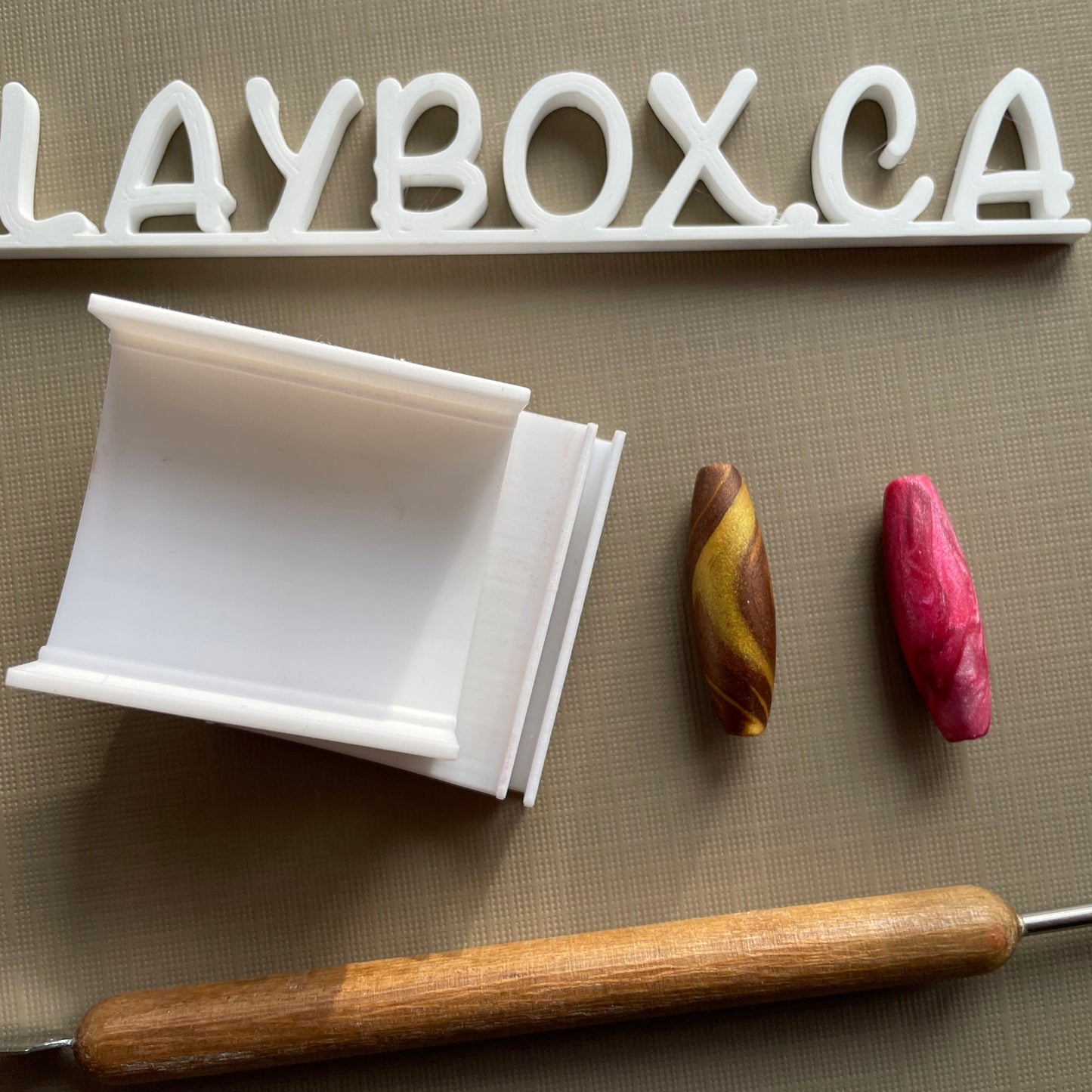 Slim barrel bead roller - made for use with polymer clay