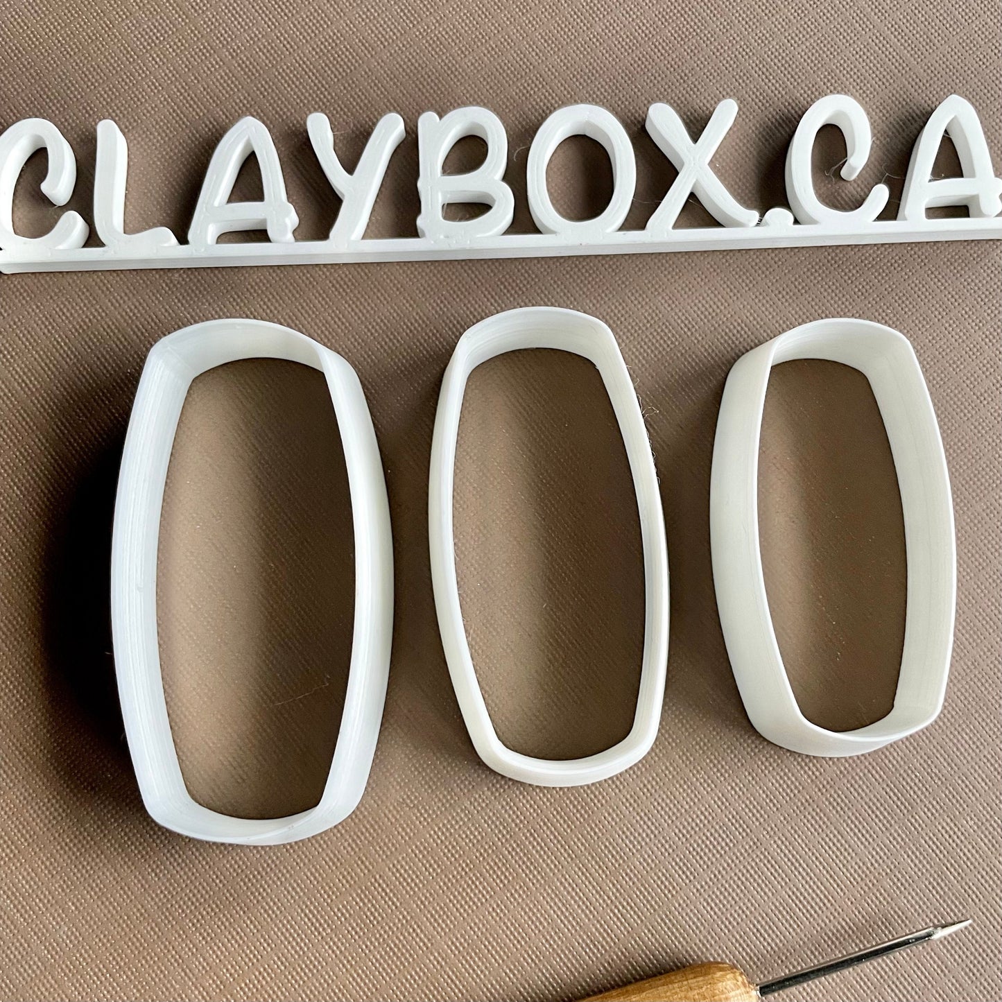 Long barrel cutter set - made for use with polymer clay