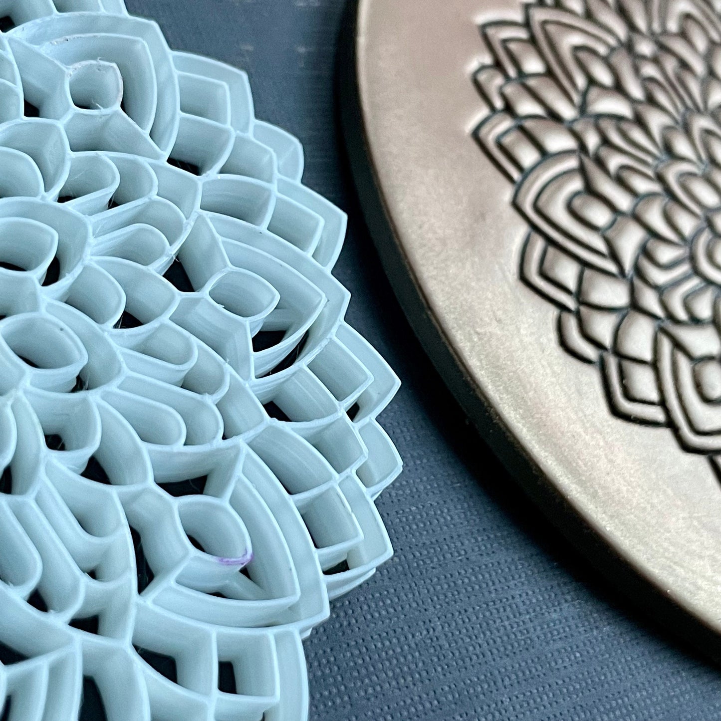 Mandala stamp 3 - made for use with polymer clay