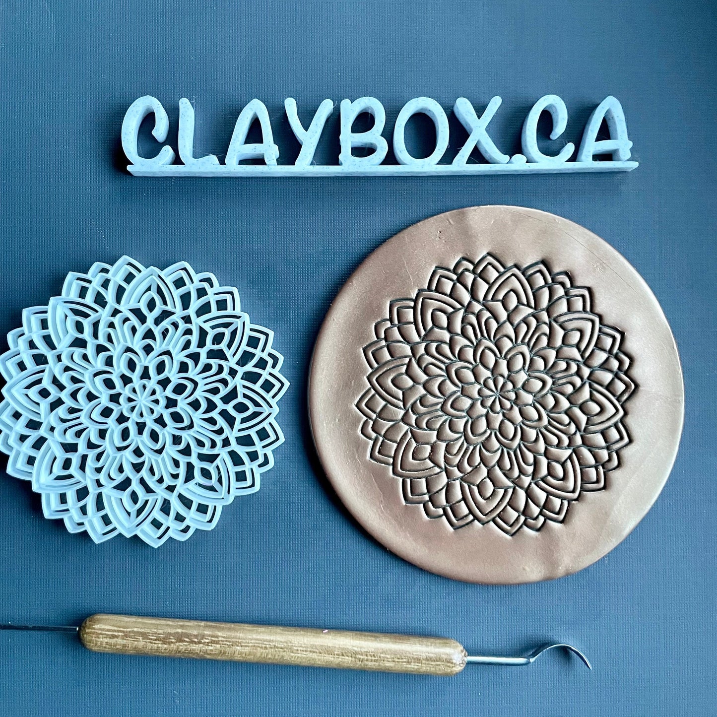 Mandala stamp 3 - made for use with polymer clay
