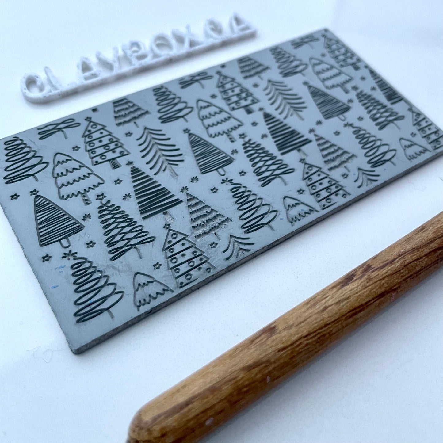 Christmas tree texture mat