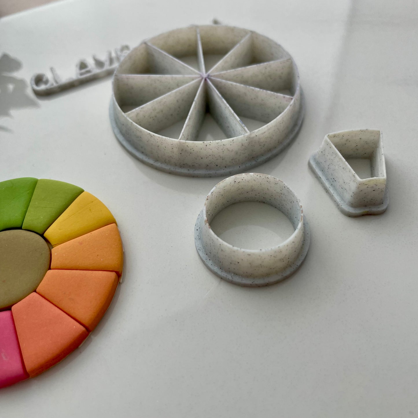 Color wheel cutter set - made for polymer clay