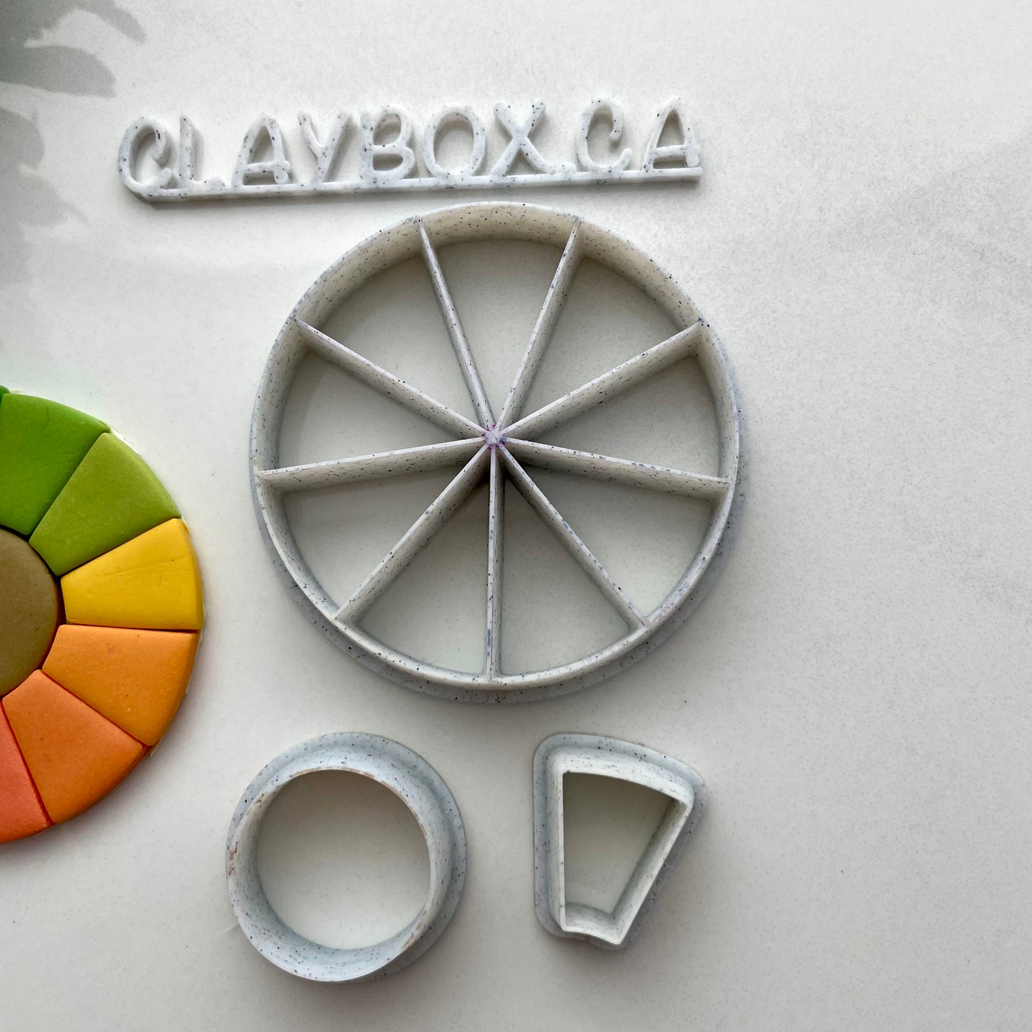 Color wheel cutter set - made for polymer clay