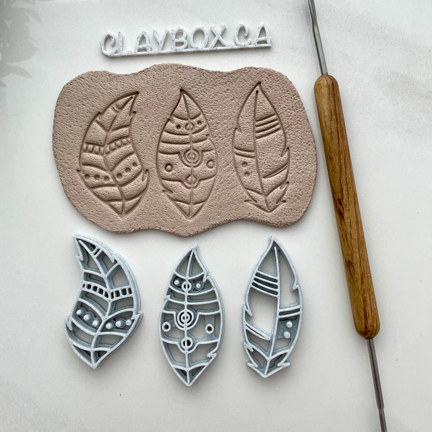 Chunky feather stamps