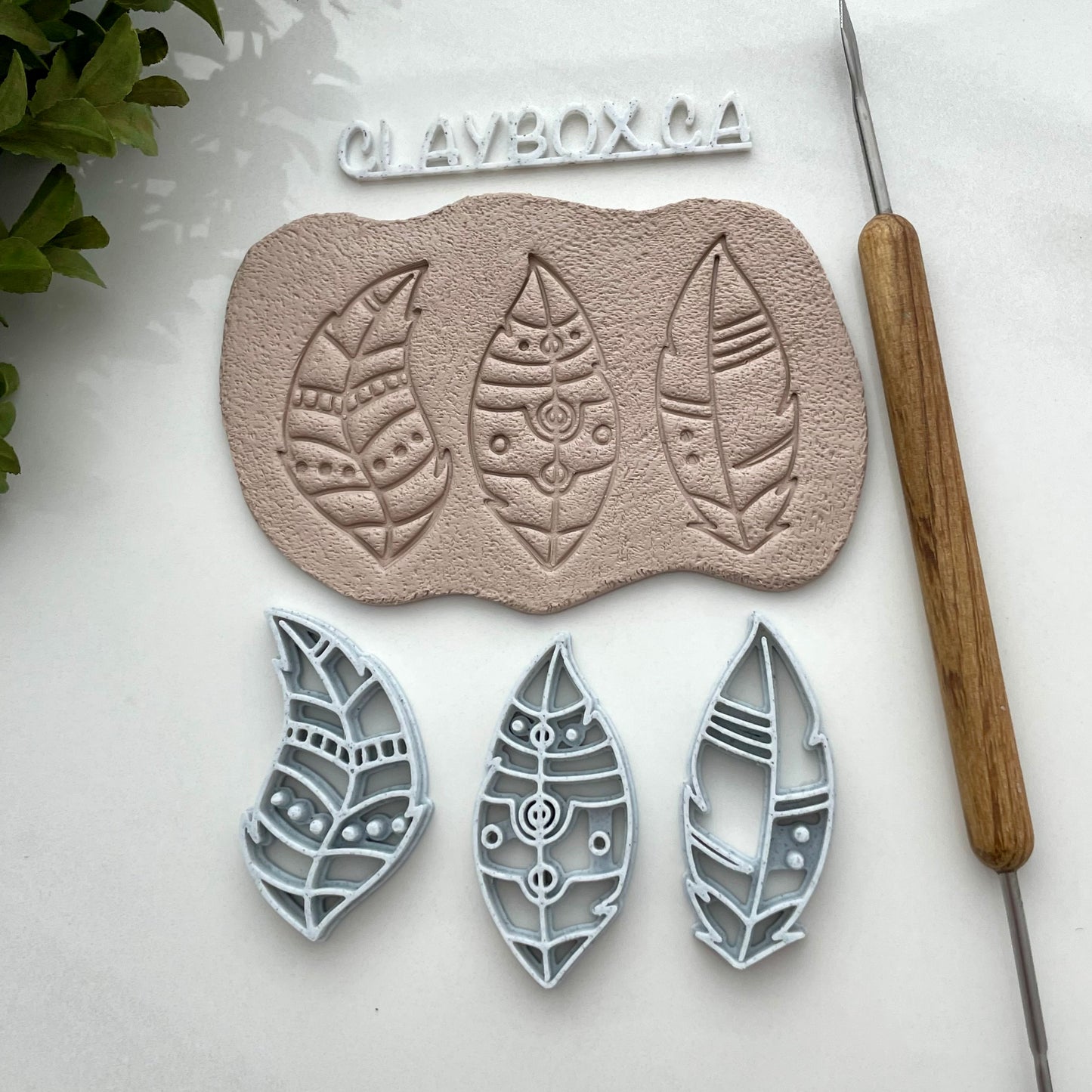 Chunky feather stamps