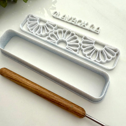 Bookmark or bracelet stamps and matching cutter