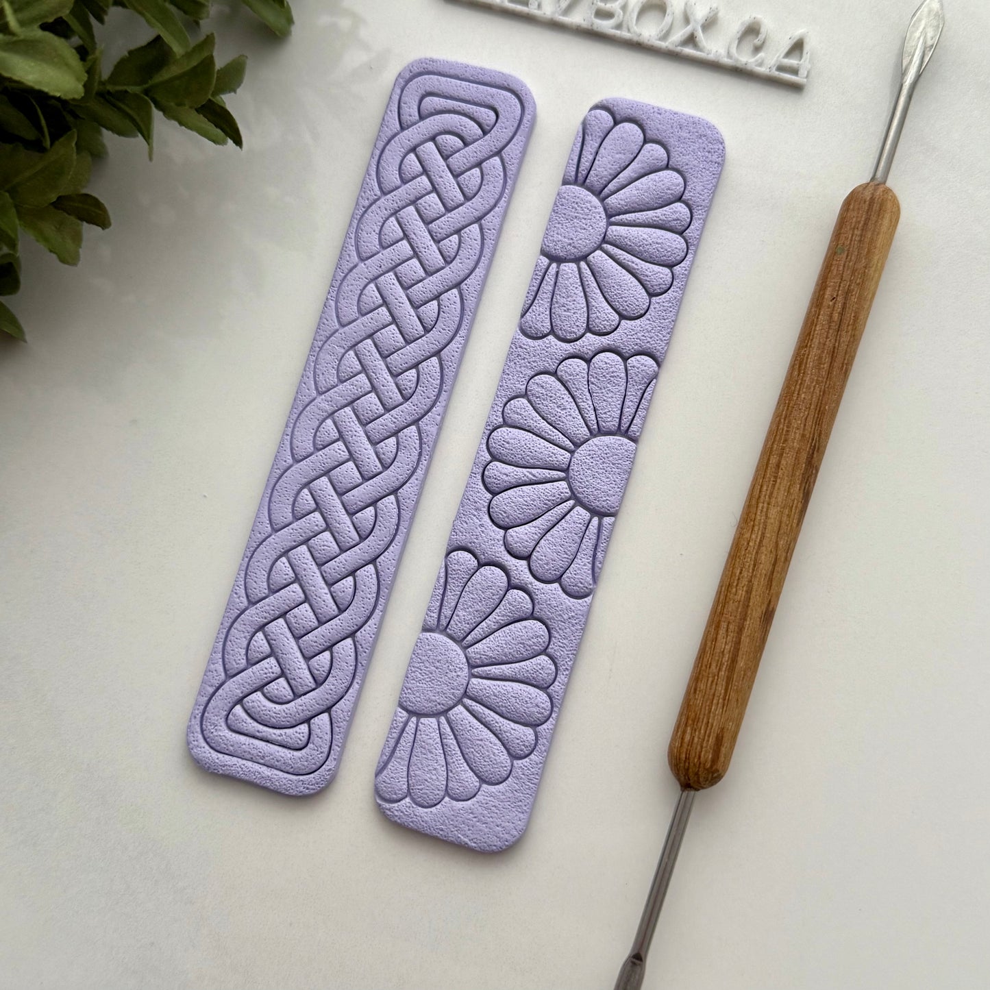 Bookmark or bracelet stamps and matching cutter