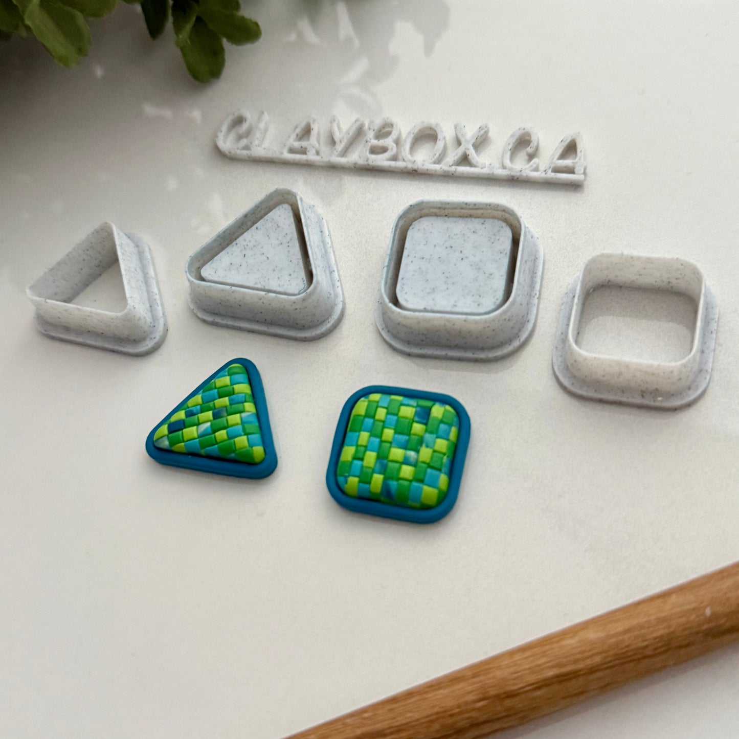 Triangle and square bezel cutter set