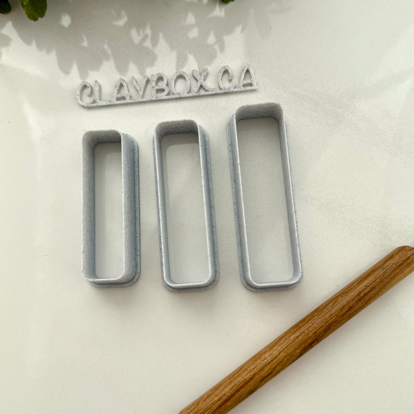 Extra Slim Rectangle Cutter Set for Polymer Clay