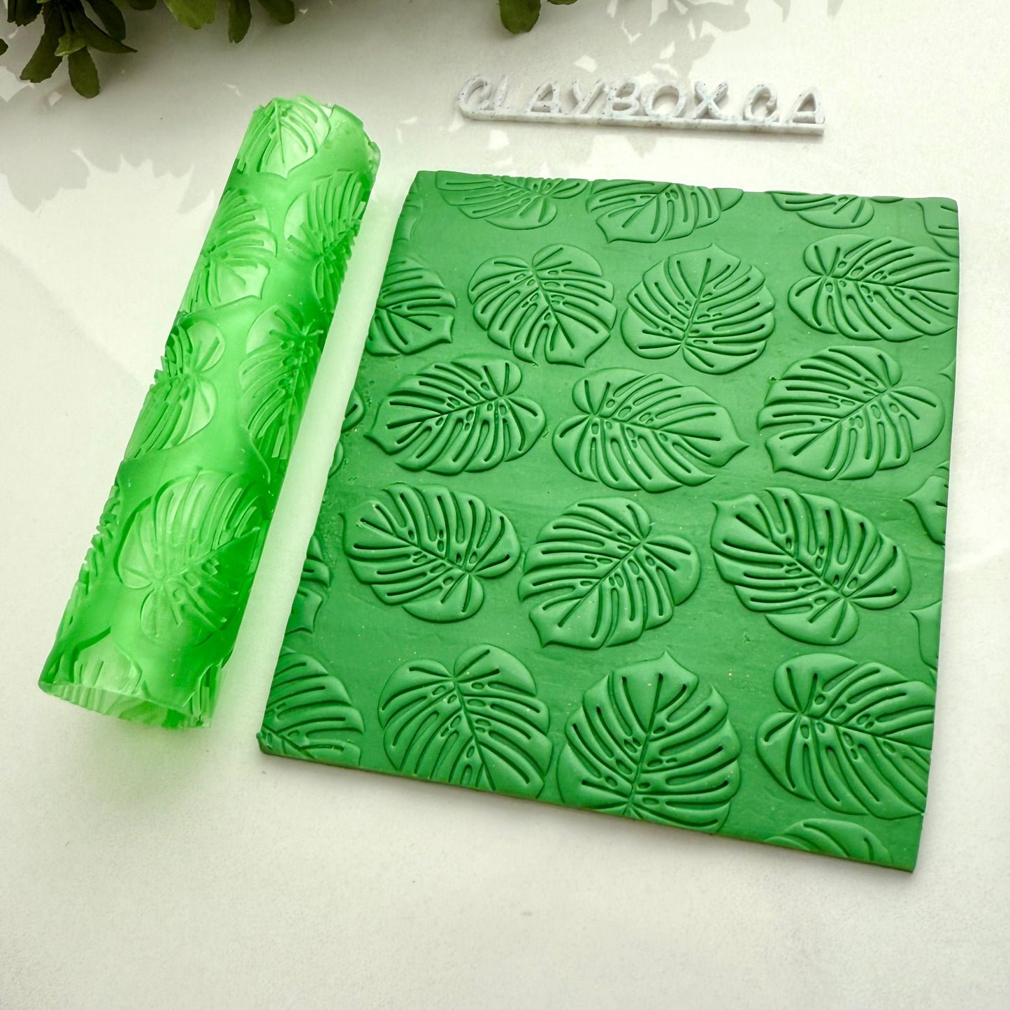 Monstera Leaf Texture Roller – Polymer Clay Texture Tool