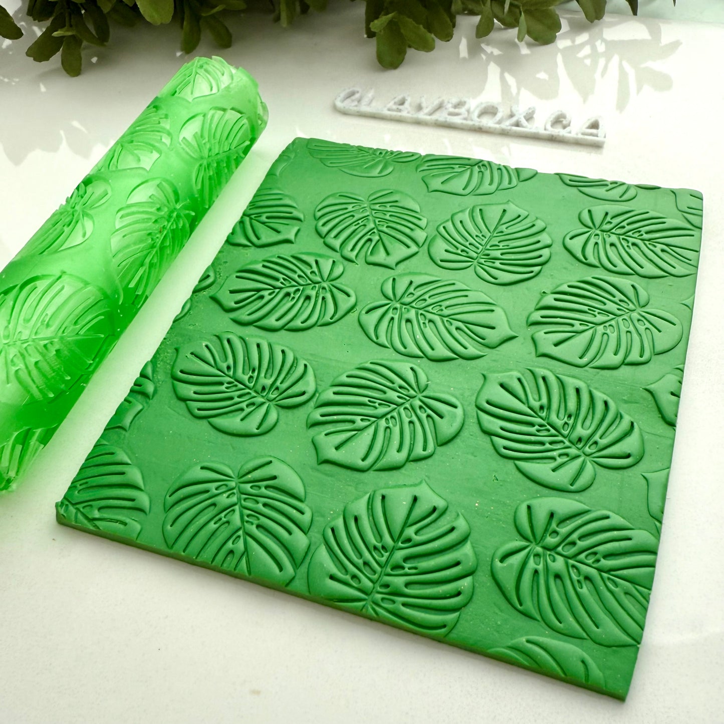 Monstera Leaf Texture Roller – Polymer Clay Texture Tool