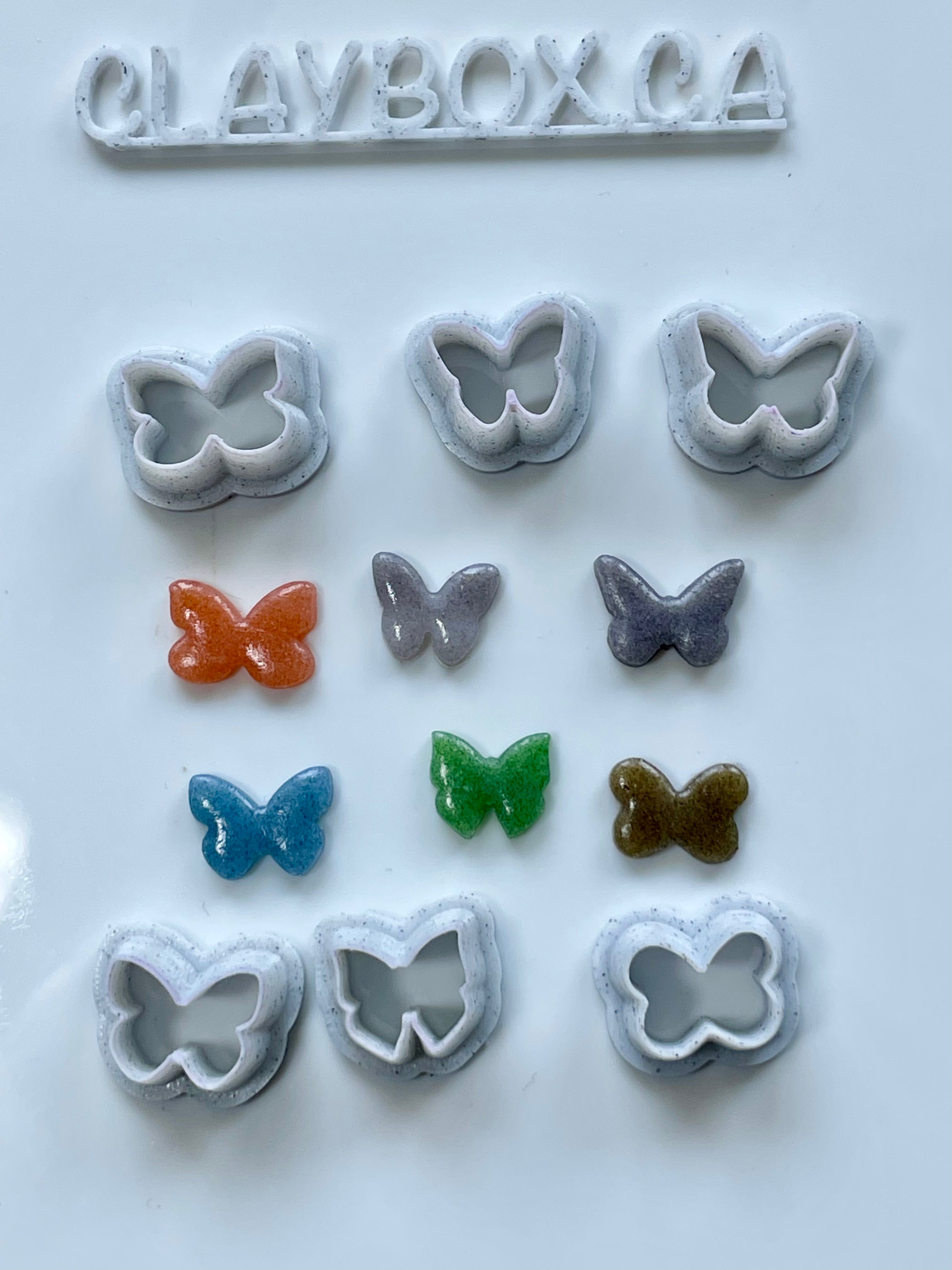 Butterfly stud cutters - made for polymer clay – Clay Box Supplies